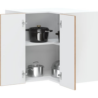 vidaXL Kitchen Wall Corner Cabinet Kalmar Old Wood Engineered Wood