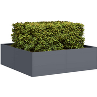 vidaXL Planter Anthracite 100x100x30 cm Steel