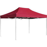 vidaXL Professional Folding Party Tent Aluminium 4.5x3 m Wine Red