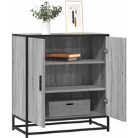 vidaXL Sideboard Grey Sonoma 68x35x76 cm Engineered Wood and Metal