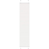 vidaXL Pleated Blind White 40x200 cm Fabric Width 39.4 cm Polyester