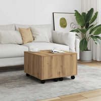 vidaXL Coffee Table Artisan Oak 60x60x38 cm Engineered Wood