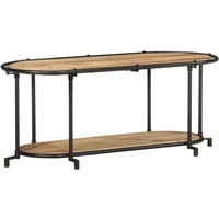 vidaXL TV Cabinet 100x42x40 cm Solid Wood Rough Mango