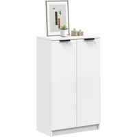 vidaXL Shoe Cabinet White 59x35x100.5 cm Engineered Wood