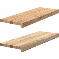 vidaXL Window Sills 2 pcs Untreated 70x25x2 cm Solid Wood Oak