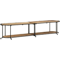 vidaXL TV Cabinet 200x42x40 cm Solid Wood Rough Mango