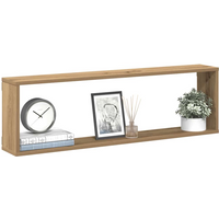 vidaXL Wall Cube Shelves 4 pcs Artisan Oak 100x15x30 cm Engineered Wood
