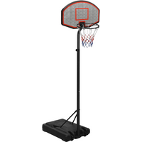 vidaXL Basketball Stand Black 237-307 cm Polyethene