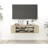 vidaXL Hanging TV Cabinet Sonoma Oak 100x30x26.5 cm Engineered Wood