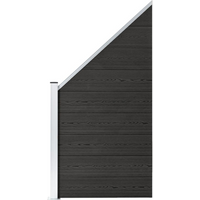 vidaXL Fence Panel WPC 95x(105-180) cm Grey