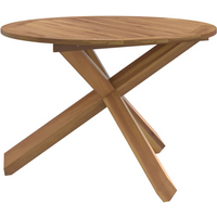 vidaXL Garden Table Ø109x74 cm Solid Wood Teak