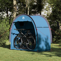 vidaXL Bike Storage Tent with Roof with Storage Blue 210 x 90 x 174 cm