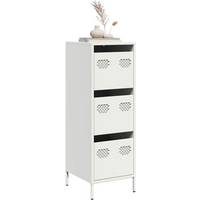 vidaXL Highboard White 39x35x103.5 cm Steel