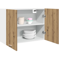 vidaXL Hanging Cabinet Lyon Artisan Oak 80x31x60 cm Engineered Wood