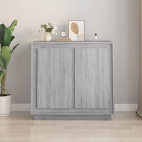 vidaXL Sideboard Grey Sonoma 80x34x75 cm Engineered Wood