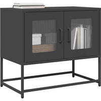 vidaXL TV Cabinet Black 68x39x60.5 cm Cold-rolled Steel