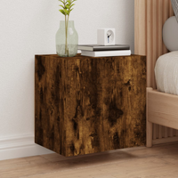 vidaXL TV Wall Cabinet Smoked Oak 40.5x30x40 cm Engineered Wood