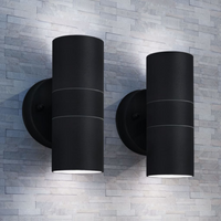 vidaXL Outdoor Wall Lights 2 pcs Stainless Steel Up/Downwards