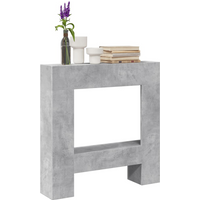 vidaXL Fireplace Surround Concrete Grey 81x18x82 cm Engineered Wood