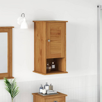 vidaXL Wall-mounted Bathroom Cabinet with Storage VIGO Honey brown