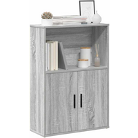 vidaXL Bookcase Grey Sonoma 60x24x85 cm Engineered Wood