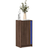 vidaXL Sideboard with LED Brown Oak 42.5x34x85 cm Engineered Wood
