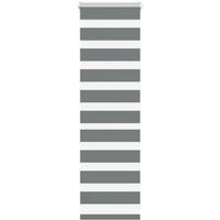 vidaXL Zebra Blind Dark Grey 40x100 cm Fabric Width 35.9 cm Polyester