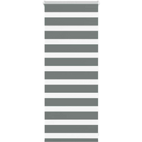 vidaXL Zebra Blind Dark Grey 60x100 cm Fabric Width 55.9 cm Polyester