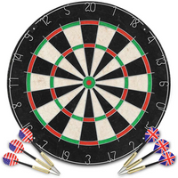 vidaXL Professional Dart Set with Dartboard Sisal Steel