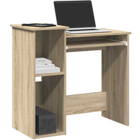 vidaXL Desk with Shelves Sonoma Oak 84x40x78 cm Engineered Wood