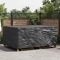 vidaXL Outdoor Furniture Cover Black 240 x 160 x 100 cm 600D