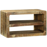 vidaXL TV Cabinet with Shelf Brown 60 x 32 x 36 cm Solid Mango wood