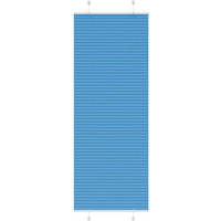 vidaXL Pleated Blind Blue 70x200 cm Fabric Width 69.4 cm Polyester