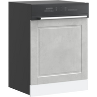 vidaXL Dishwasher Panel Porto Concrete Grey 60x1.5x67 cm Engineered Wood