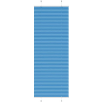 vidaXL Pleated Blind Blue 80x200 cm Fabric Width 79.4 cm Polyester