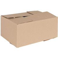 vidaXL Folding Box 50 pcs Brown 30 x 21.5 x 14 cm Cardboard