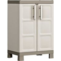 Keter Low Storage Cabinet Excellence Beige and Taupe 97 cm