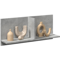 vidaXL Wall Cabinet 70x16.5x30 cm Concrete Grey Engineered Wood
