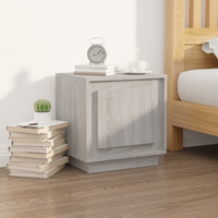 vidaXL Bedside Cabinet Grey Sonoma 44x35x45 cm Engineered Wood