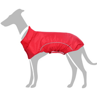 vidaXL Dog Raincoat with Reflective Strips Polyester Red 2XL