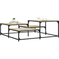 vidaXL Coffee Table Sonoma Oak 107x107x40 cm Engineered Wood