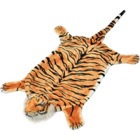 vidaXL Tiger Carpet Plush 144 cm Brown