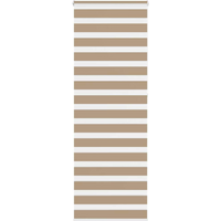 vidaXL Zebra Blind Sand Brown 80x230 cm Fabric Width 75.9 cm Polyester
