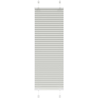 vidaXL Pleated Blind Light Grey 50x150 cm Fabric Width 49.4 cm Polyester