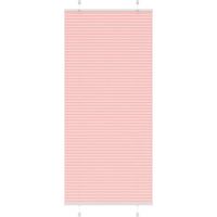 vidaXL Pleated Blind Pink 95x200 cm Fabric Width 94.4 cm Polyester