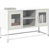 vidaXL TV Cabinet White 100.5x39x60.5 cm Steel