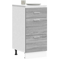vidaXL Bottom Cabinet Lyon Grey Sonoma 40x46x81.5 cm Engineered Wood
