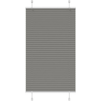 vidaXL Pleated Blind Anthracite 75x150 cm Fabric Width 74.4 cm Polyester