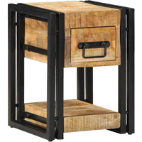 vidaXL Bedside Cabinet Brown 30 x 30 x 40 cm Solid mango wood