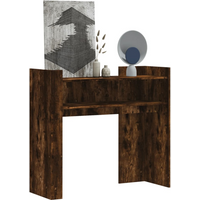 vidaXL Console Table Smoked Oak 100x35x90 cm Engineered Wood